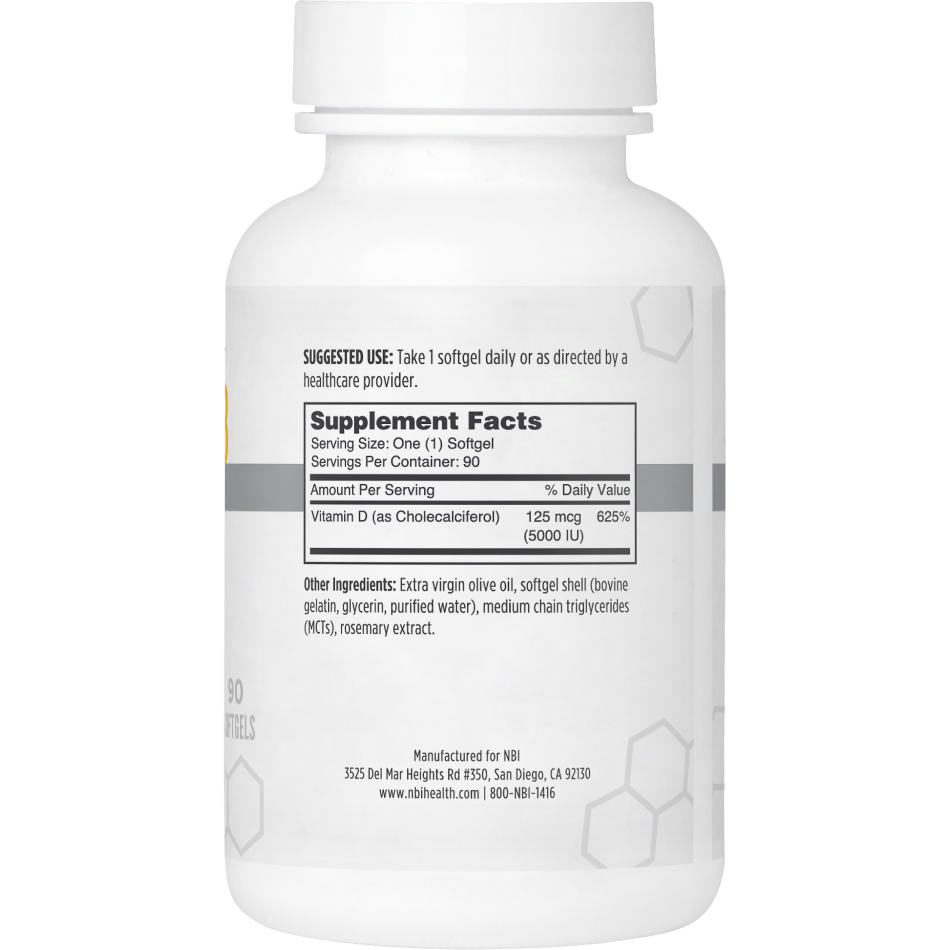 Vitamin D3 125 mcg (5000 IU) - NBI
