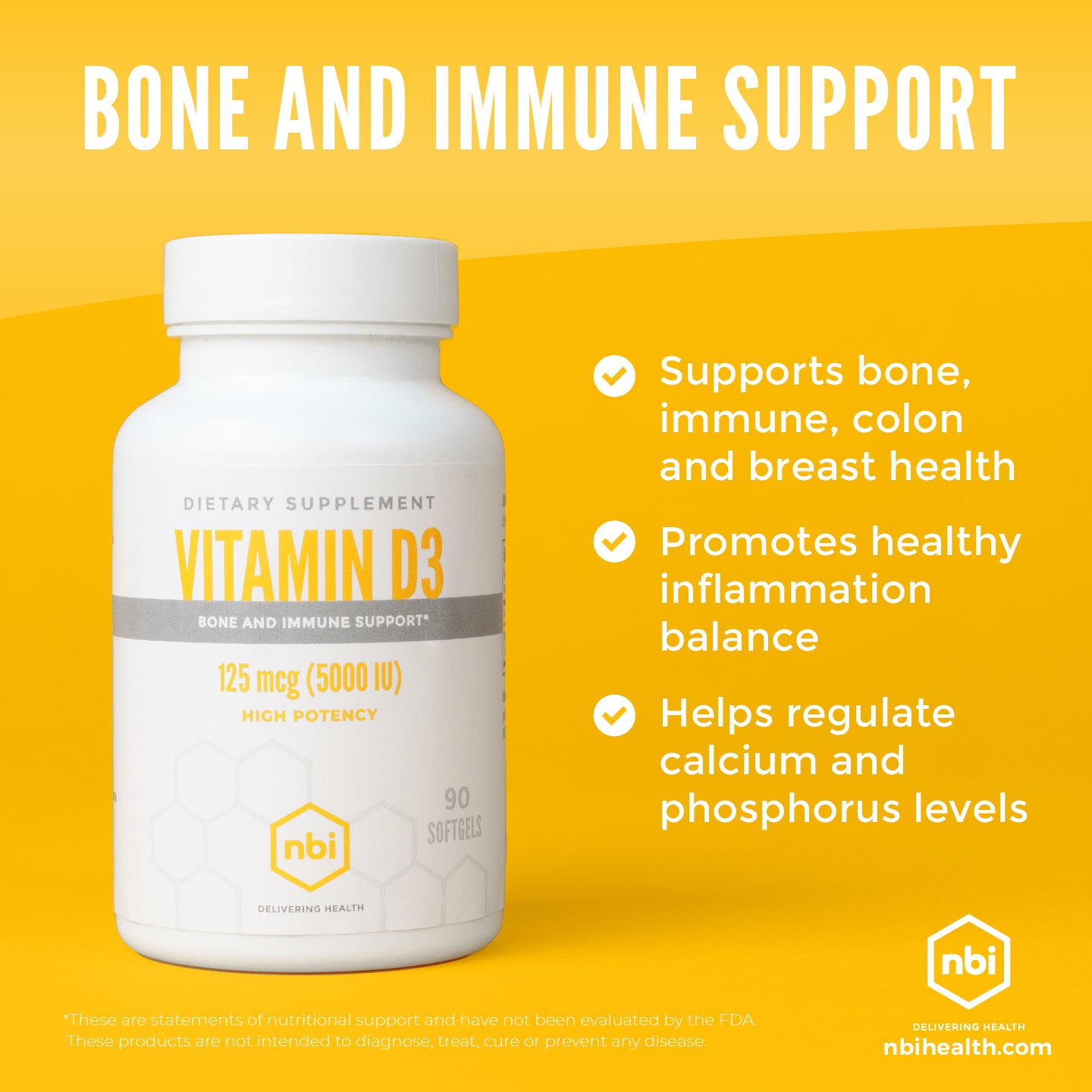 Vitamin D3 125 mcg (5000 IU) - NBI