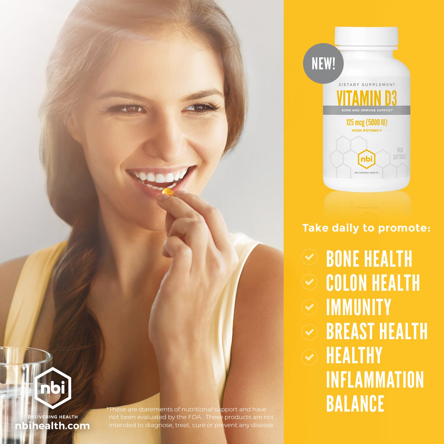 Vitamin D3 125 mcg (5000 IU) - NBI