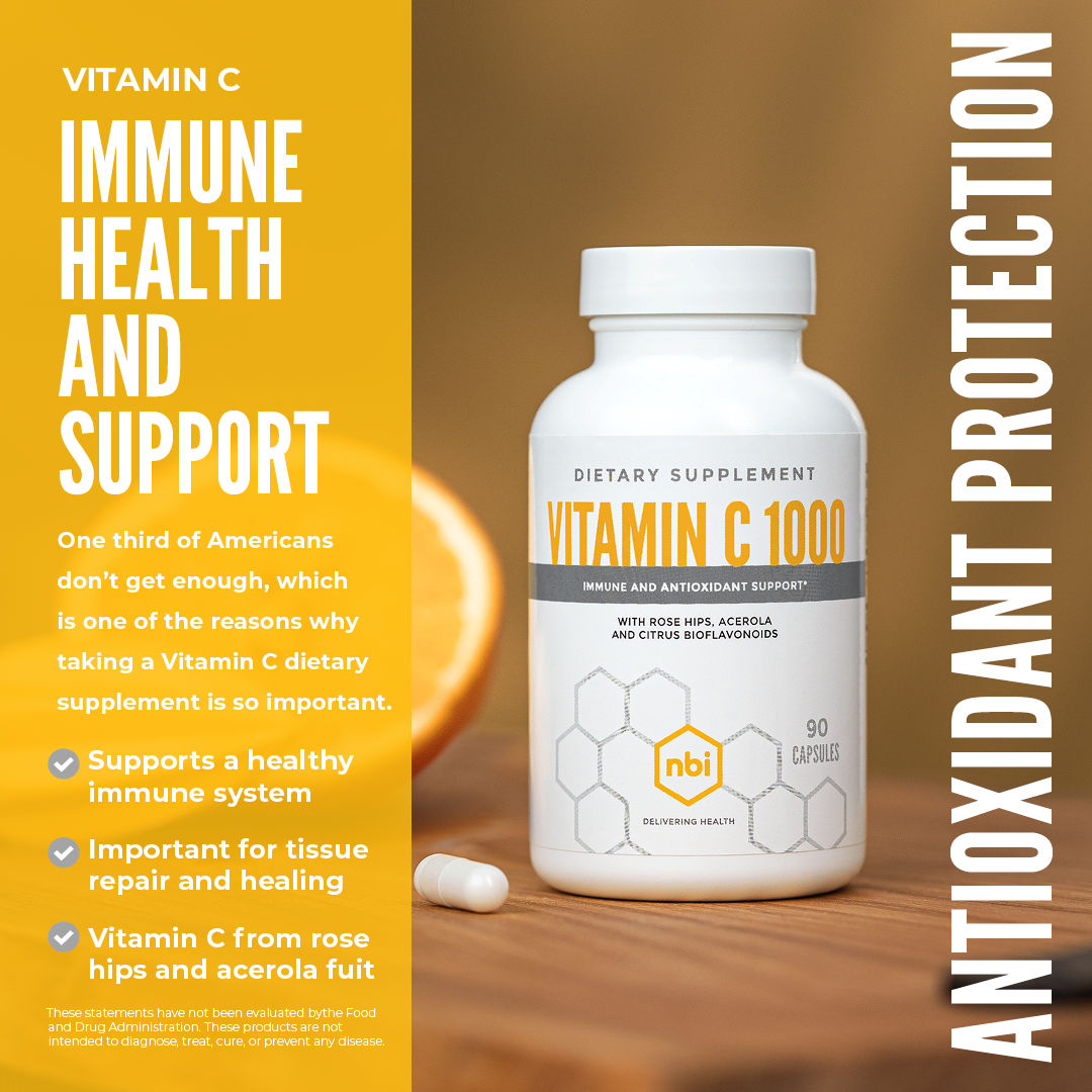 Vitamin C supplement for immune health and antioxidant support by NBI