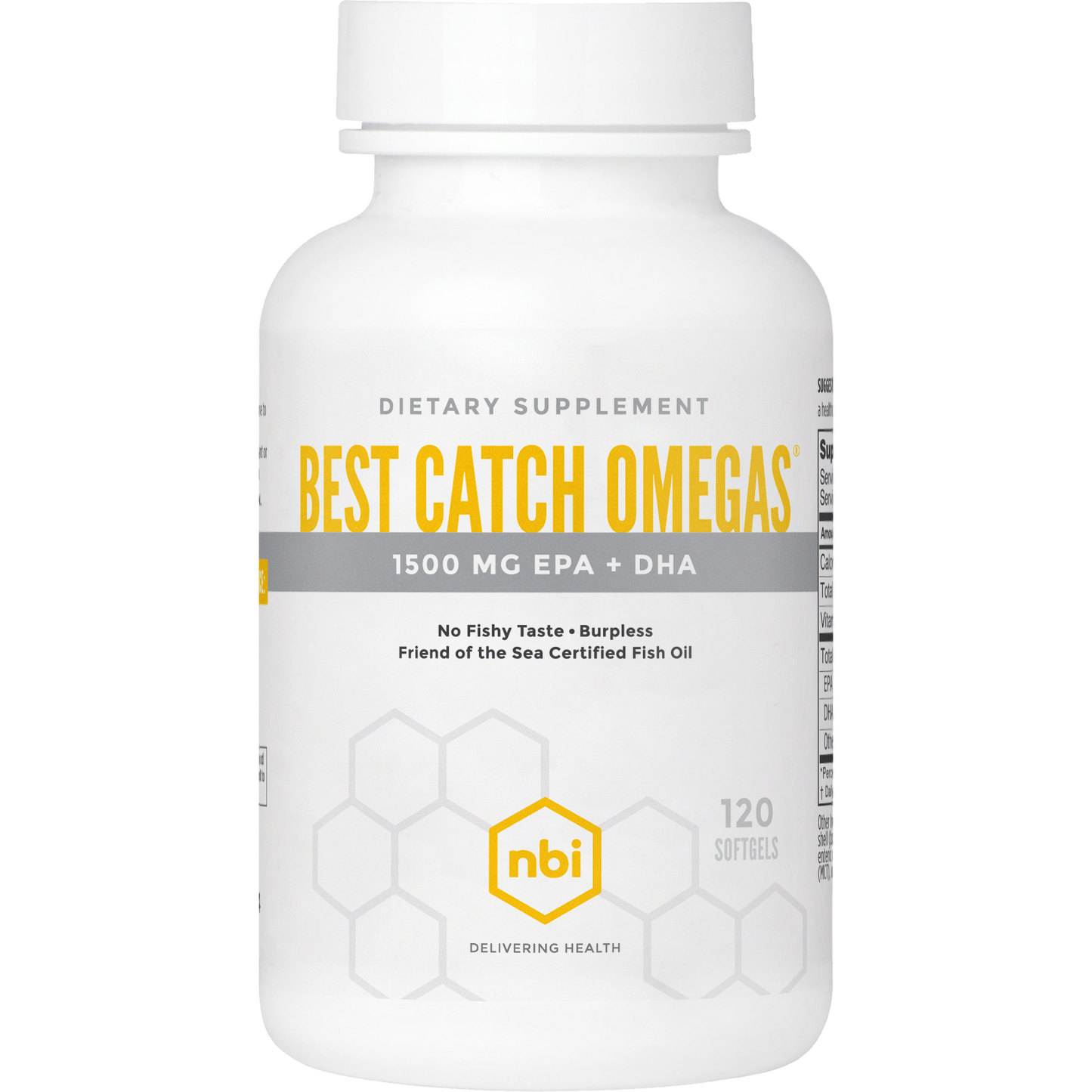 Best Catch Omegas fish oil supplement with EPA and DHA by NBI