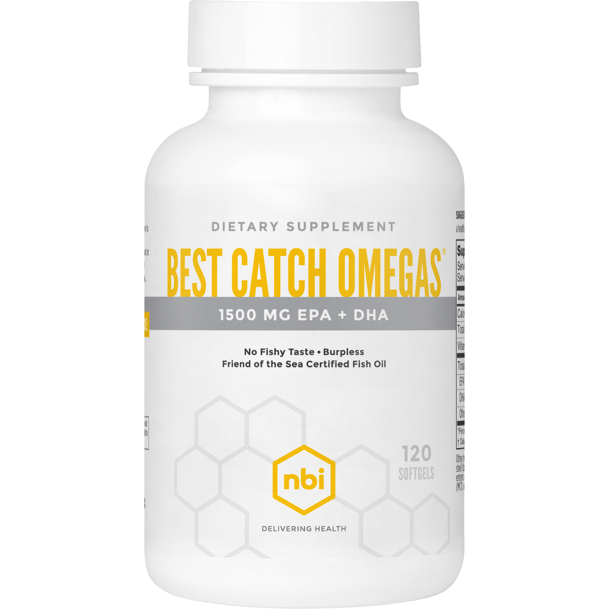 Best Catch Omegas fish oil supplement with EPA and DHA by NBI