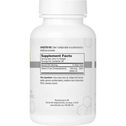 Vitamin D3 125 mcg (5000 IU)