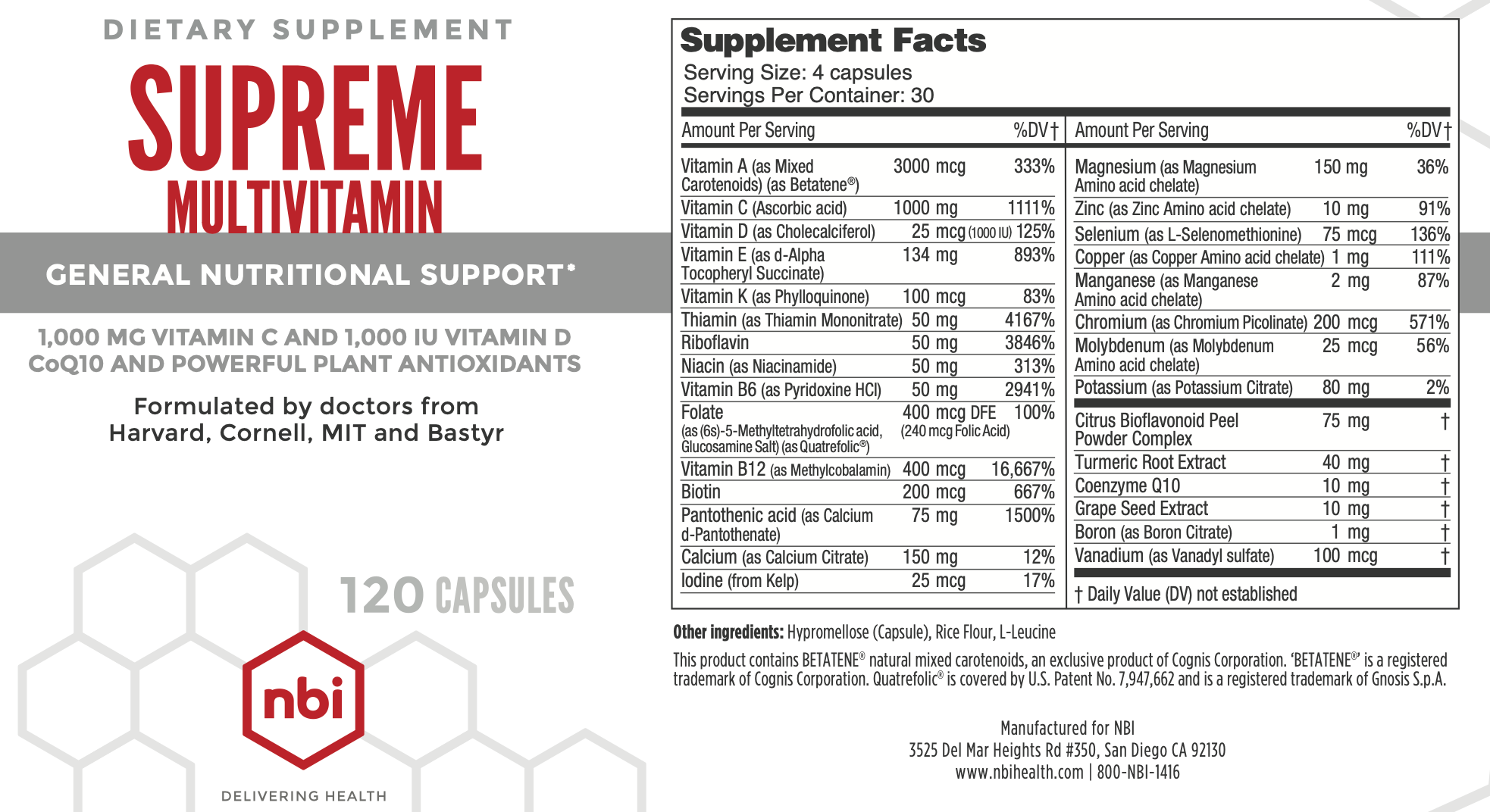 Supreme Multivitamin | NBI