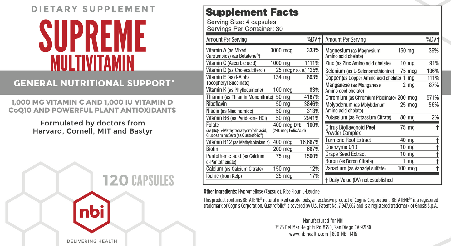 Supreme Multivitamin - NBI