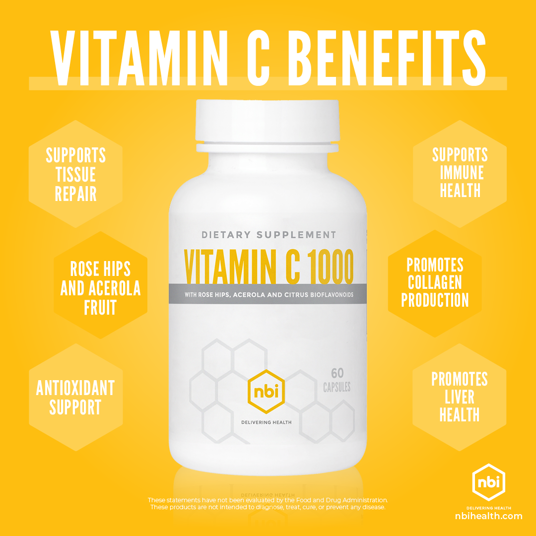 Vitamin C supplement for immune health support by NBI