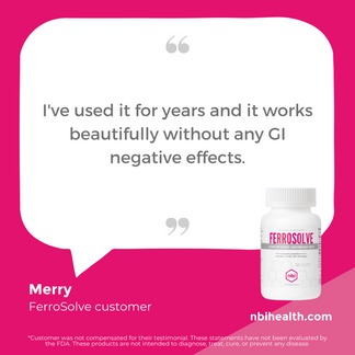 FerroSolve Iron Supplement for Healthy Iron Levels | NBI