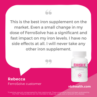 FerroSolve Iron Supplement for Healthy Iron Levels | NBI