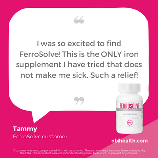 FerroSolve Iron Supplement for Healthy Iron Levels | NBI